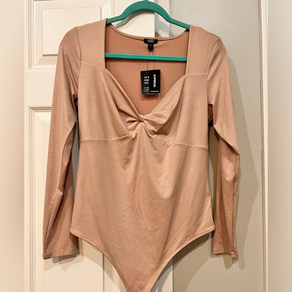 Womens Express pink bodysuit size Large